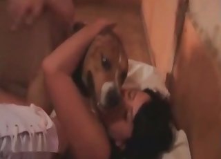 Doggy fucking her lil cunt in hardcore mode