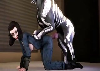 Bioshock's Elizabeth fucks a dog