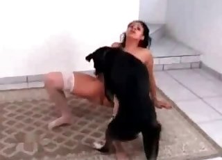 Intense action with a very horny babe