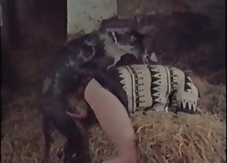 Kinky dog-fucking slut