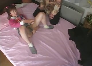 Classy zoophilia porn with a hot model