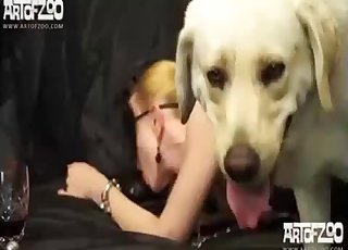 Marvelous cutie appreciates dick-riding with her mutt