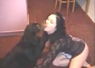 Tiny animal's dick is going to get sucked off