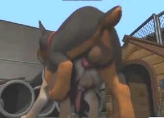 Wild streak with a bunch of dogs fucking hard