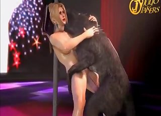 3D animated video for all fans of bestiality action