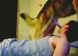 Dude will watch himself gagging on hung dog