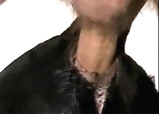 Anal sex action with a great-looking black animal