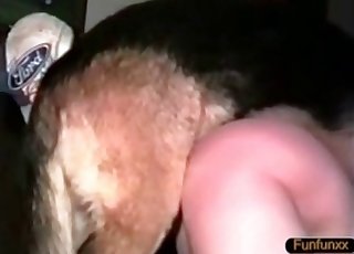 A big red butt gets totally gaped in the dark