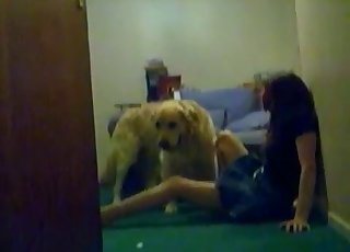 Awesome sexual action for a really large dog