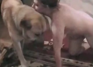 Bestiality enjoyment for a horny person and a hot animal