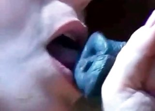 Passionate blowjob for a really loveable mutt