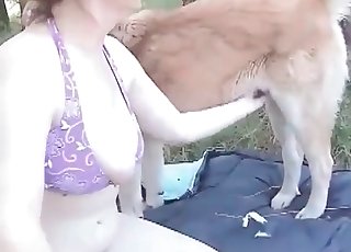 Nice mutt is showing a world class action