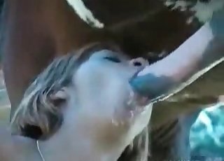 Stunning and crazy farm bestiality