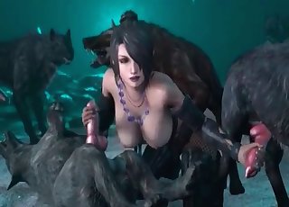 3 dimensional cockslut is getting fucked by a 3 dimensional wolf