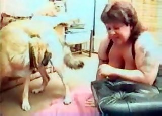 Country gal fucked by a mutt