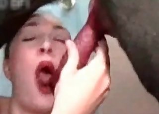 Asian blows her trained animal