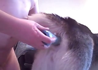 Just stretching a juicy rear end ass