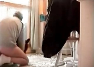 Amazing dog porn activity with a zoophile