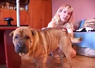 Extremely hot treatment for a kinky dog