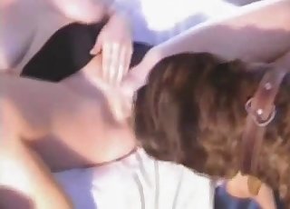 Tight pussy penetrated hard by amazing doggy