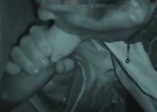 Jerking off a very big and long stallion dick