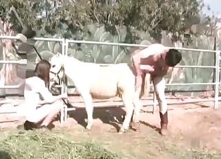 Sexy animal fucked nicely by amazing farmer