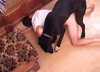 Bestial anal penetration in close-up shot